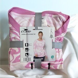 Crane Pink Ladies Athleisure Top